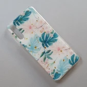 Forcell Marble case til Samsung A70 Almond