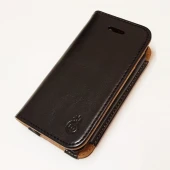 IPHONE 4S læder pung cover, sort