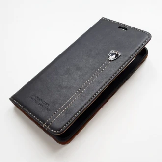 LA læder flip etui til Huawei P30 Pro sort