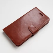IPHONE 6 / 6S læder cover med flip stand, brun Mobiltelefon tilbehør