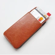 Iphone 8 / 7 brun case med 3 kortholdere Mobil tilbehør