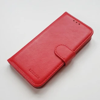 LA læder flip etui Samsung Galaxy A32 5G rød