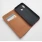 brun Slim læder flip etui Samsung A20E Mobil tilbehør