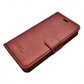 LA læder flip etui IPHONE 6 / 6S rødbrun