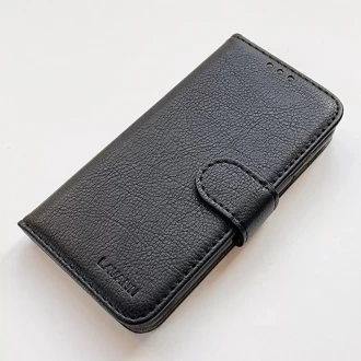 Lavann læder flip cover iPhone 15 Pro Max sort