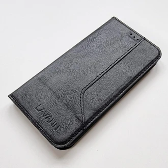 Slim vintage flip etui til iPhone 11 Pro sort
