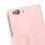 ZTE BLADE S6 læder cover med kort lommer, pink Mobiltelefon tilbehør