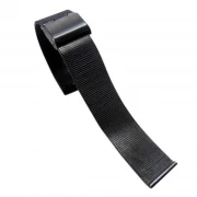 24 mm Mesh urrem sort Smartwatch tilbehør