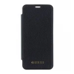 Guess læder cover med lomme Iphone Xs / X sort
