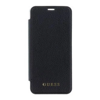 Guess læder cover med lomme til Iphone X sort