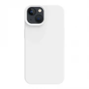 premium silicone cover iPhone 14 Plus hvid Mobil tilbehør