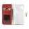 LG NEXUS 5 læder pung cover, rød Mobiltelefon tilbehør