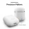hvid Spigen Airpods silikone cover Universal tilbehør
