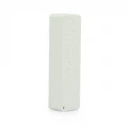 hvid Powerbank 2600 mAH mini ekstern batteri / oplader Mobiltelefon tilbehør