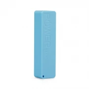 blå Powerbank 2600 mAH mini ekstern batteri / oplader Mobiltelefon tilbehør