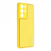 gul FO hybrid cover Samsung S21 Ultra Mobil tilbehør