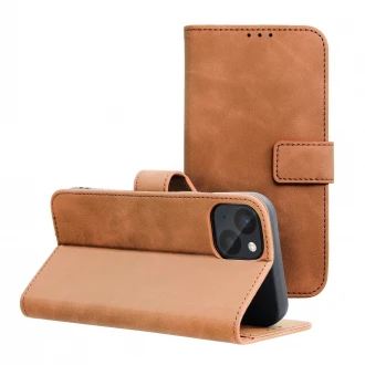 Retro flip cover til iPhone 13 brun