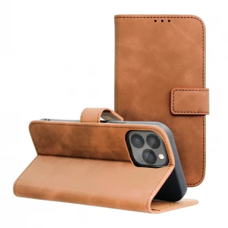 Retro flip cover til iPhone 13 Pro brun
