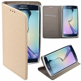 Smart magnet flip cover Samsung Galaxy S25 guld
