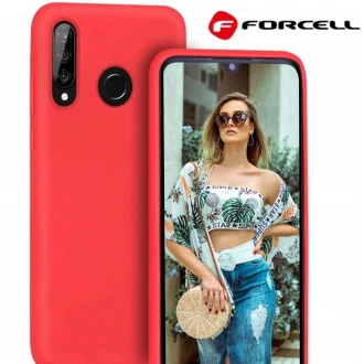 Forcell soft silikone cover til Huawei P30 Lite rød