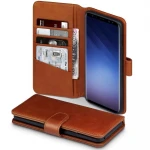 note 8 premium cover ægte læder brun