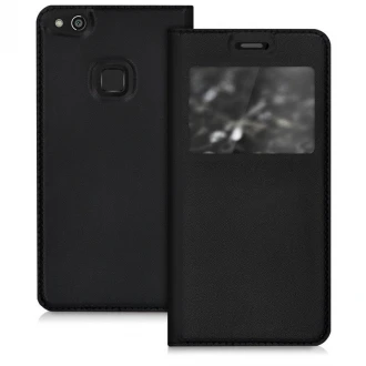 Smart cover med vindue til Huawei P10 lite sort