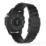 Stål urrem lænke Garmin Fenix 3 sort