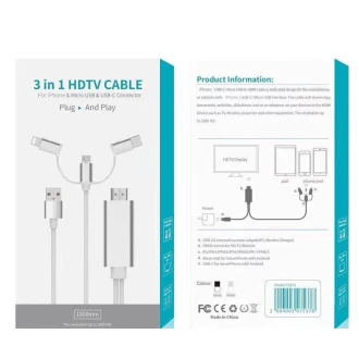 3 in 1 HDTV cable for type-c 