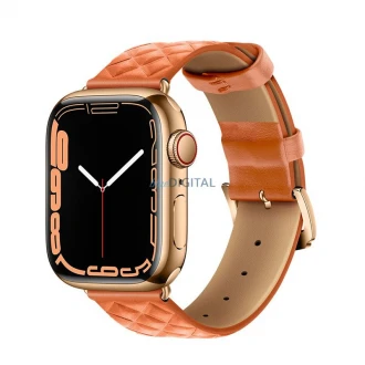 APPLE WATCH 38/40/41mm læderdesignet urrem, Orange