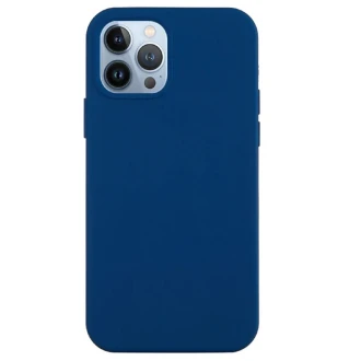 Premium silicone case iPhone 14 Pro blå