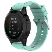 Silikone rem Garmin Fenix 5X cyan
