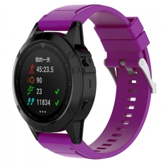 Silikone rem til Garmin Fenix 5X lilla