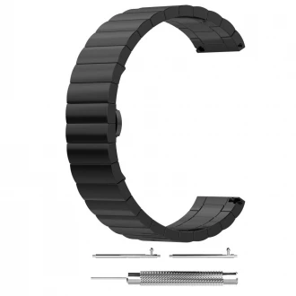 Til Samsung gear sport luksus rustfri stål rem