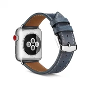 APPLE WATCH 42 MM Kajsa vintage læder urrem, blå Smartwatch tilbehør