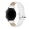 Galaxy Watch 46mm hvid læder rem croco Smartwatch tilbehør