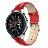 Galaxy Watch 46mm læder rem croco rød