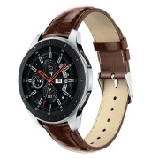 Galaxy Watch 46mm brun læder rem croco Smartwatch tilbehør