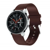 Samsung Watch 46mm blød læder rem brun