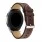 mørkebrun S-style læder rem Galaxy Watch 46mm Smartwatch tilbehør