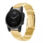 Luksus rustfri stål lænke Garmin Fenix 5S guld