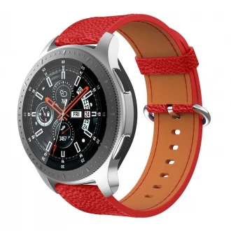 Blød læder rem Samsung galaxy Watch 46mm rød