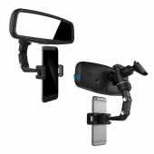 Universal Mobilholder til Bilen Bakspejl - Sort