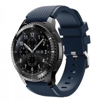 Til Samsung Gear 3 frontier-classic Sports silikonerem dyb mørkeblå