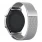 til Samsung Gear S3 luksus Milanese urrem sølv Smartwatch tilbehør