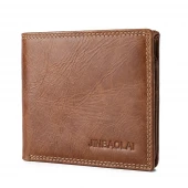 Læder pung Leisure style brun