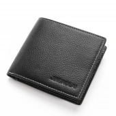 Business style læder tegnebog sort