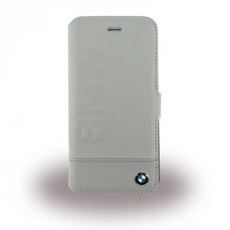 Iphone 6, 6S cover - etui BMW signature i ægte læder beige