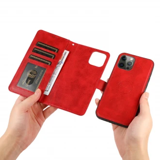 2 i 1 flip cover til iPhone 14 Pro rød