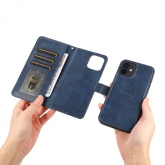 2 i 1 flip cover iPhone 14 Pro blå Mobil tilbehør