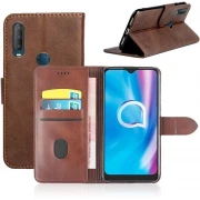 brun Noko flip omslag Alcatel 1SE (2020)   Mobil tilbehør